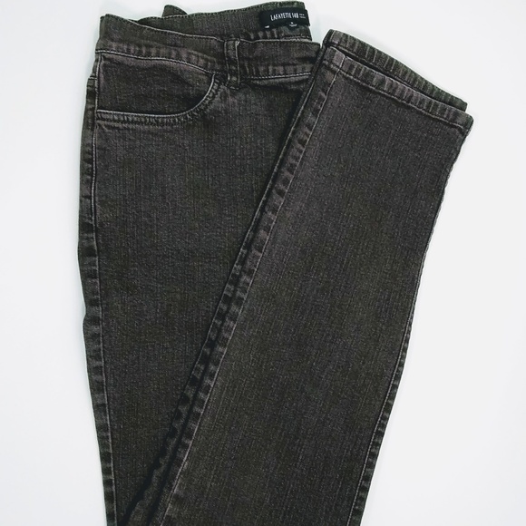 Lafayette 148 New York Denim - Lafayette 148 New York Faded Black Wash Jeans Sz 8